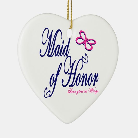 Liefde geeft ons vleugels keramisch ornament (Rechts)