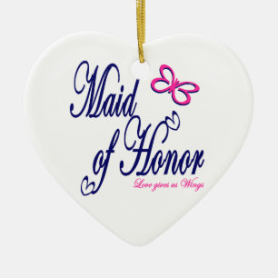 Liefde geeft ons vleugels keramisch ornament