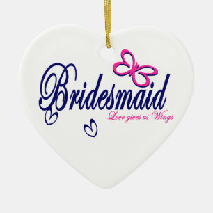 Liefde geeft ons vleugels keramisch ornament