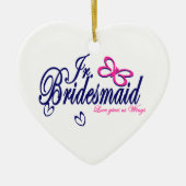 Liefde geeft ons vleugels keramisch ornament (Voorkant)