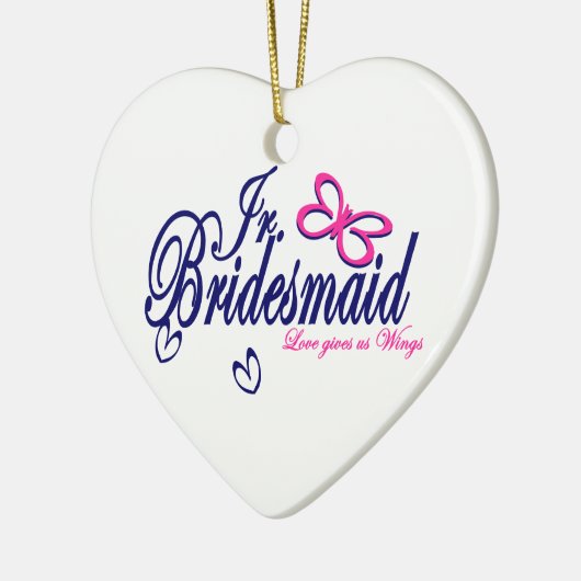 Liefde geeft ons vleugels keramisch ornament (Links)