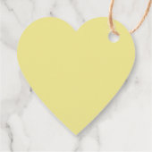 Liefde geel hart leuk schattig Valentijnsdag custo Bedankjes Labels (Achterkant)