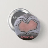 liefde, geen oorlog. ronde button 5,7 cm (Voorkant /achterkant)
