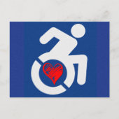 Liefde gehandicapt briefkaart (Voorkant)