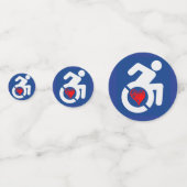 Liefde gehandicapt confetti (Achterkanten)