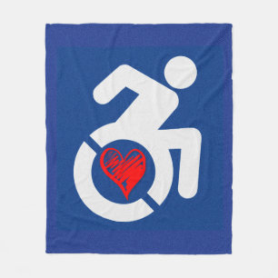 Liefde Gehandicapt Fleece Deken