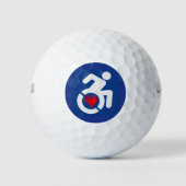 Liefde gehandicapt golfballen (Voorkant)