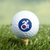 Liefde gehandicapt golfballen (Insitu Shirt)