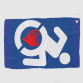 Liefde gehandicapt golfhanddoek (Horizontaal)