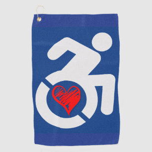 Liefde gehandicapt golfhanddoek