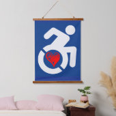 Liefde gehandicapt hangend wandkleed (Slaapkamer)