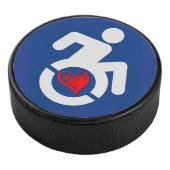 Liefde gehandicapt hockey puck (3/4)