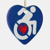 Liefde gehandicapt keramisch ornament (Rechts)