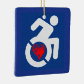 Liefde gehandicapt keramisch ornament (Rechts)