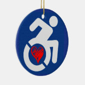 Liefde gehandicapt keramisch ornament (Rechts)