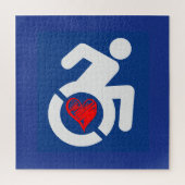 Liefde gehandicapt legpuzzel (Verticaal)