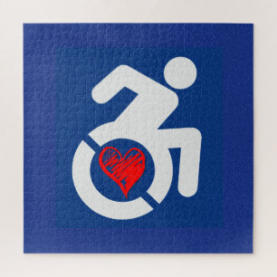 Liefde gehandicapt legpuzzel