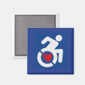 Liefde gehandicapt magneet (Voorkant / Achterkant)