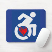 Liefde gehandicapt muismat (Met muis)