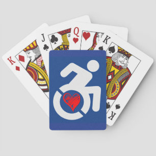 Liefde gehandicapt pokerkaarten