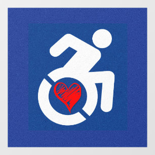 Liefde gehandicapt raamsticker