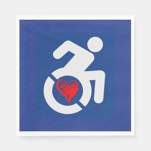 Liefde gehandicapt servet (Voorkant)
