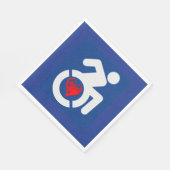 Liefde gehandicapt servet (Hoek)