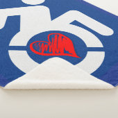 Liefde gehandicapt sherpa deken (3/4)