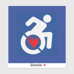 Liefde gehandicapt sticker