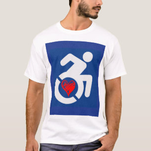Liefde gehandicapt t-shirt
