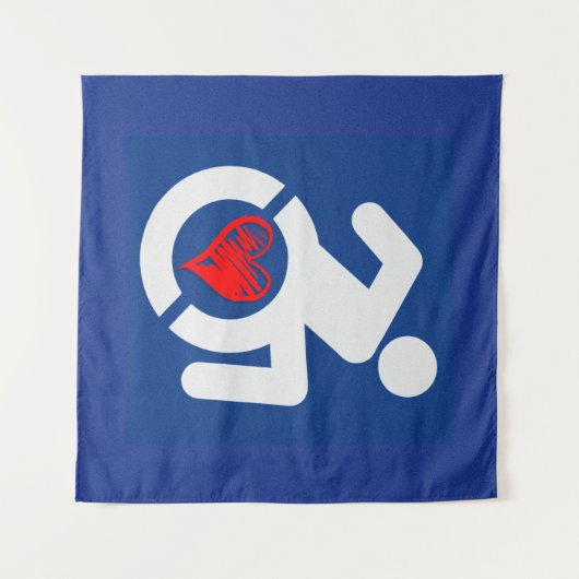 Liefde gehandicapt wandkleed (Voorkant (horizontaal))