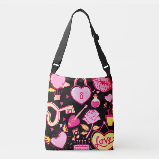Liefde Geïnspireerd Crossbody Tas (Voorkant)