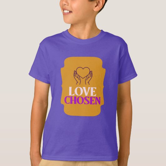Liefde Gekozen Adoptiemoeder T-shirt (Voorkant)