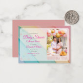 Liefde, gelach en een nieuwe baby notitiekaartje (Voorkant / Achterkant in situ)