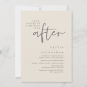 Liefde, gelach en nog lang en gelukkig na de recep kaart (Voorkant)