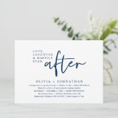 Liefde, gelach en nog lang en gelukkig na de recep kaart (Staand voorkant)