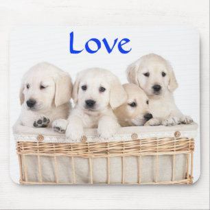 Liefde Gele Labrador Retriever Puppies Muismat