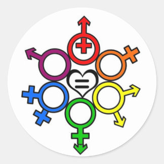 Liefde Gelijke Eenheid sticker