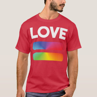Liefde Gelijkheid Rainbow LGBT Pride Awareness Maa T-shirt