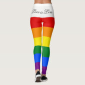 Liefde gelijkheidsregenboog vlag LGBT Lesbian Gay Leggings (Achterkant)