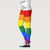 Liefde gelijkheidsregenboog vlag LGBT Lesbian Gay Leggings (Links)