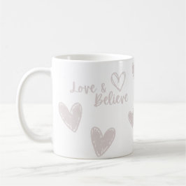 Liefde & Geloof Valentijnsdag wit Collectie Koffiemok
