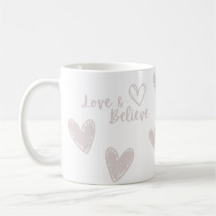 Liefde & Geloof Valentijnsdag wit Collectie Koffiemok