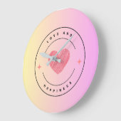 Liefde & Geluk Muur Klok (Hoek)