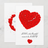 liefde gelukkig doe-het-zelf feestdagenkaart (Voorkant / Achterkant)