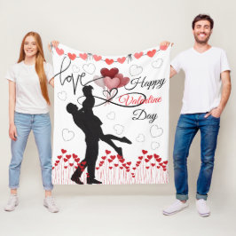 Liefde – Gelukkige Valentijnsdag Fleece Deken
