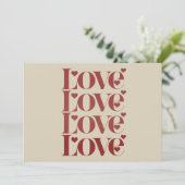 Liefde Gelukkige Valentijnsdag Valentijn Koppel  Feestdagenkaart (Staand voorkant)