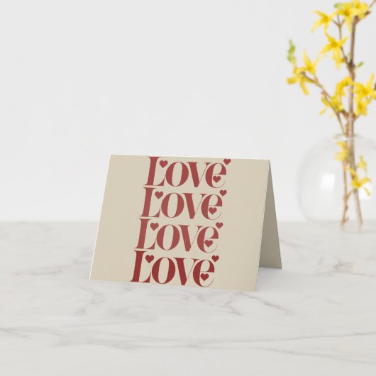 Liefde Gelukkige Valentijnsdag Valentijn Koppel  Kaart (Gele Bloem)