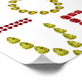 Liefde gemaakt met Gemstenen Poster (Hoek)