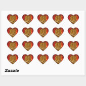 LIEFDE GEMBERKATten Hart Sticker (Vel)